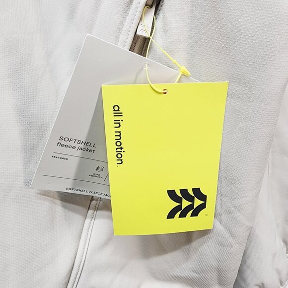 Softshell Fleece Men's Jacket Hood Size 4XL All In Motion Beige Warm Outerwear - Picture 4 of 9